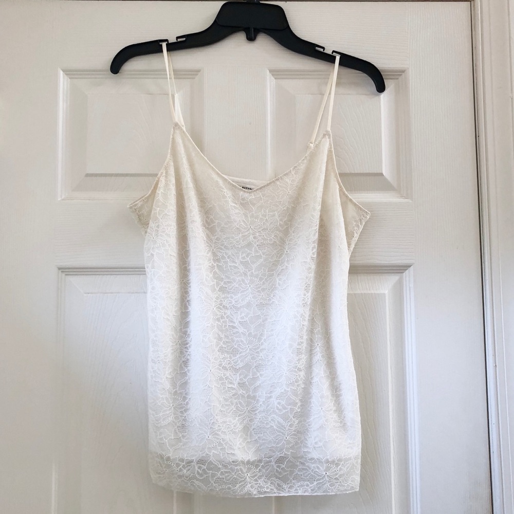 Banana Republic Lace Tank Top/ Cream